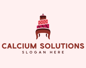 Dessert Cake Chair logo design