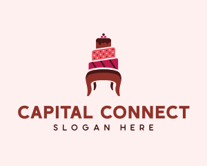 Dessert Cake Chair logo design