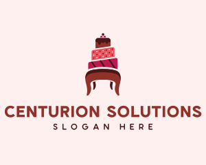 Dessert Cake Chair logo design