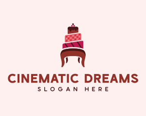 Dessert Cake Chair logo design