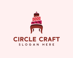 Dessert Cake Chair logo design