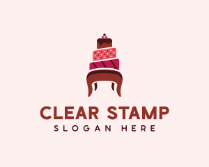 Dessert Cake Chair logo design