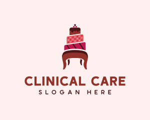 Dessert Cake Chair logo design