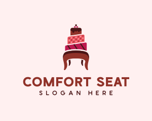 Dessert Cake Chair logo design