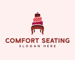 Dessert Cake Chair logo design