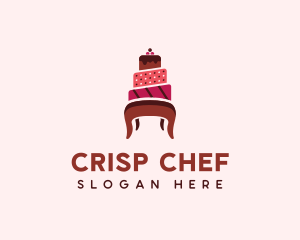 Dessert Cake Chair logo design