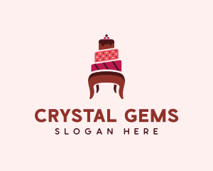 Dessert Cake Chair logo design