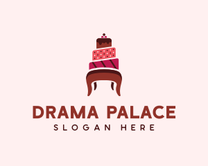 Dessert Cake Chair logo design