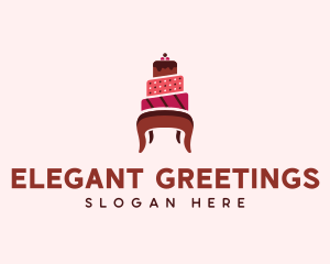 Dessert Cake Chair logo design