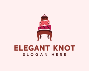 Dessert Cake Chair logo design