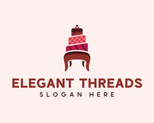 Dessert Cake Chair logo design