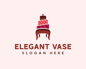 Dessert Cake Chair logo design