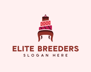 Dessert Cake Chair logo design