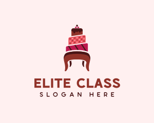 Dessert Cake Chair logo design