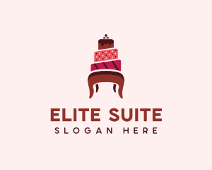 Dessert Cake Chair logo design