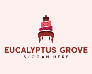 Dessert Cake Chair logo design