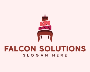 Dessert Cake Chair logo design