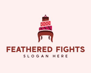 Dessert Cake Chair logo design