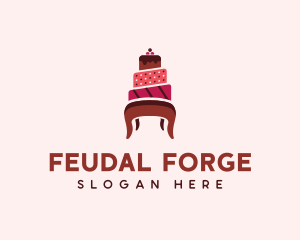 Dessert Cake Chair logo design