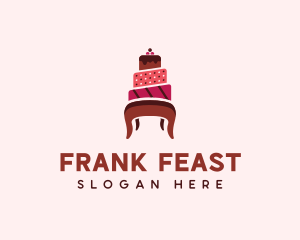 Dessert Cake Chair logo design