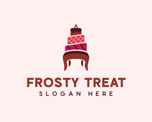 Dessert Cake Chair logo design