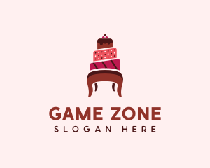 Dessert Cake Chair logo design