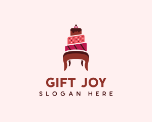 Dessert Cake Chair logo design