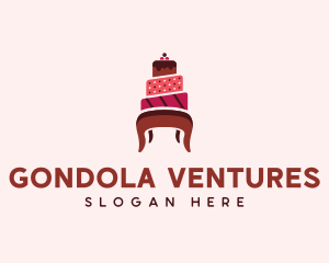 Dessert Cake Chair logo design