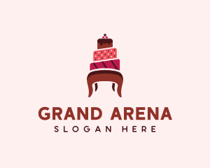 Dessert Cake Chair logo design