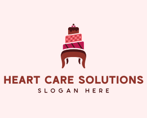 Dessert Cake Chair logo design