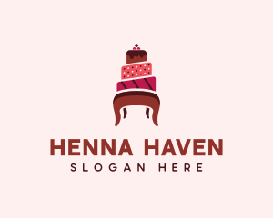 Dessert Cake Chair logo design