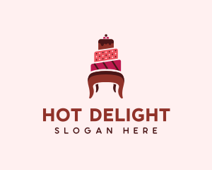 Dessert Cake Chair logo design