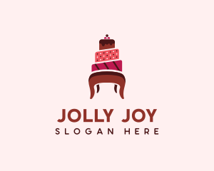 Dessert Cake Chair logo design