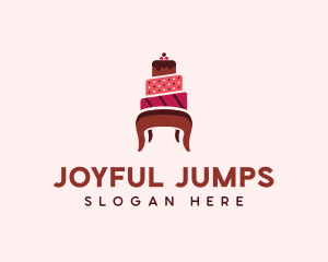 Dessert Cake Chair logo design