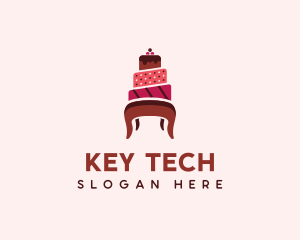 Dessert Cake Chair logo design