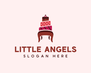 Dessert Cake Chair logo design