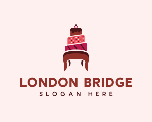 Dessert Cake Chair logo design