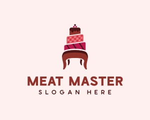 Dessert Cake Chair logo design