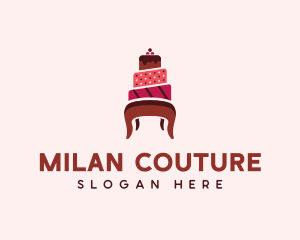 Dessert Cake Chair logo design