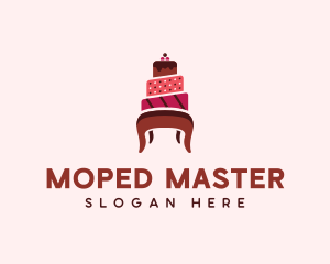 Dessert Cake Chair logo design