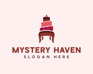 Dessert Cake Chair logo design