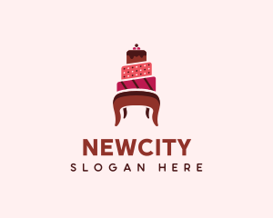 Dessert Cake Chair logo design