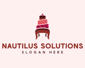 Dessert Cake Chair logo design