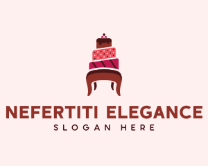 Dessert Cake Chair logo design