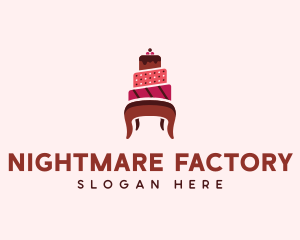 Dessert Cake Chair logo design