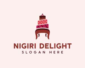 Dessert Cake Chair logo design