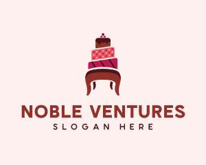 Dessert Cake Chair logo design