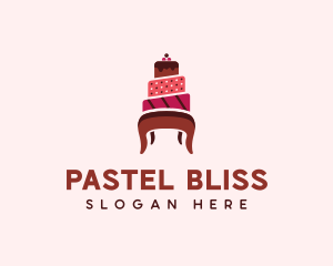 Dessert Cake Chair logo design