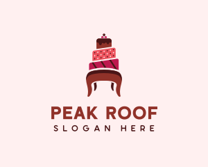 Dessert Cake Chair logo design