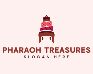 Dessert Cake Chair logo design